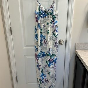 Isabel Maternity by Ingrid & Isabel Tie-Back Woven Maxi Maternity Dress size s